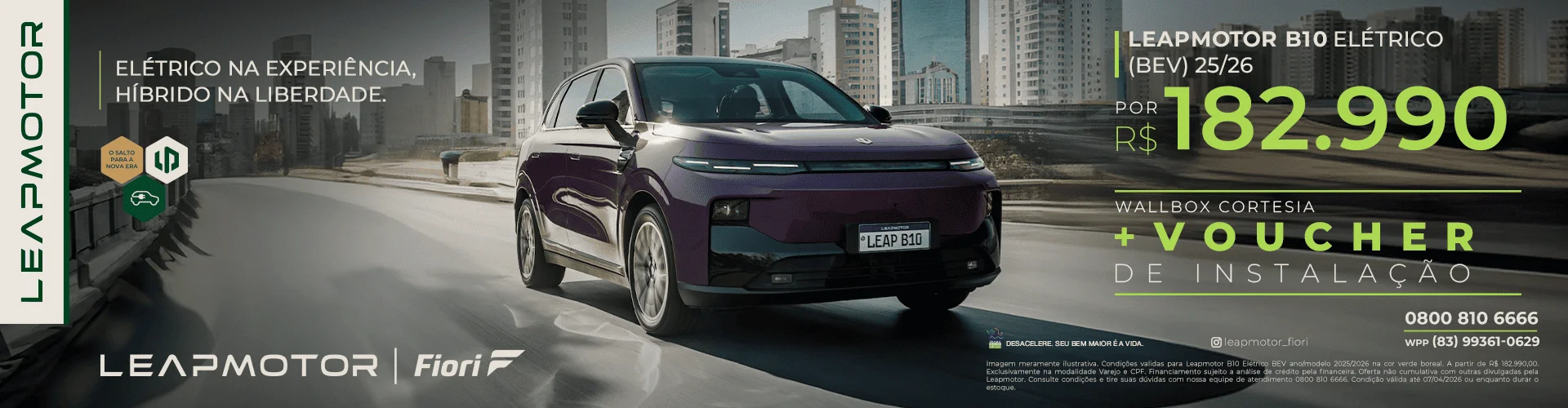 Novo Leapmotor B10 Elétrico (BEV) 25/26 | Oferta Especial Fiori