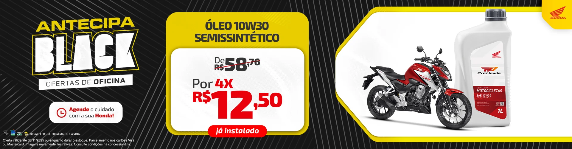 ÓLEO 10W30 SEMISSINTÉTICO