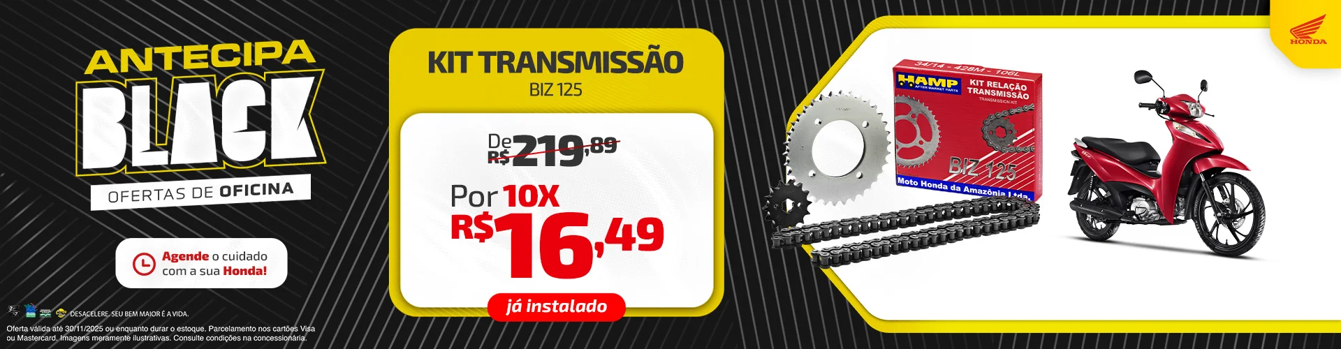 Pós-Venda | Kit Transmissão Biz 125
