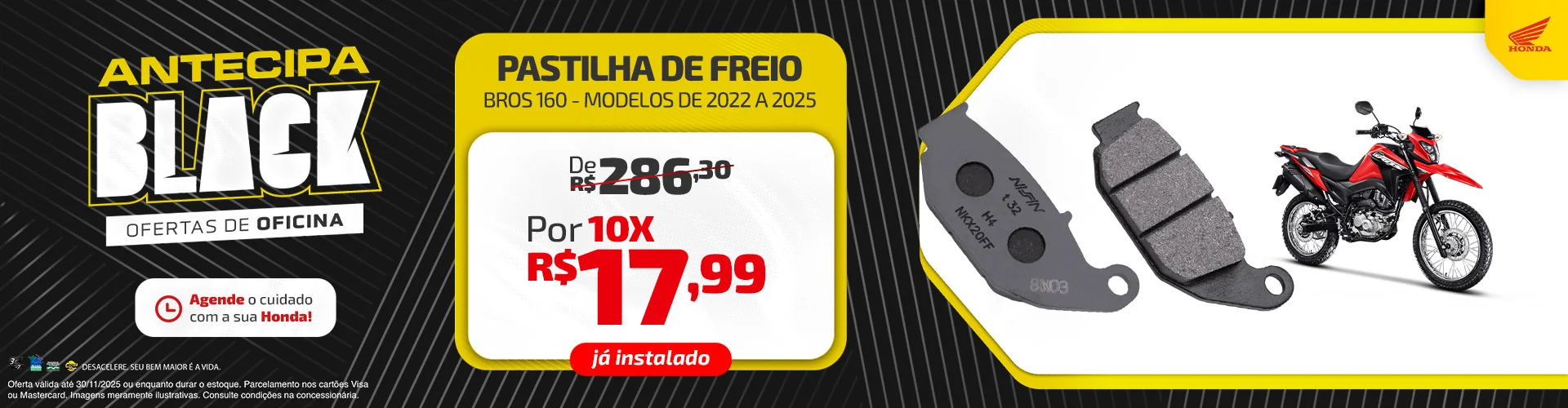 Pós - Vendas | Pastilha de Freio