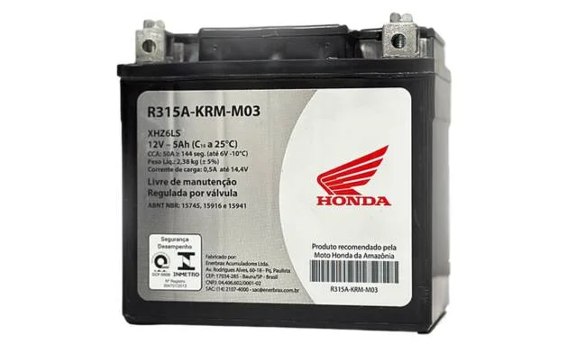 BATERIA RECOMENDADA HONDA 5AMP