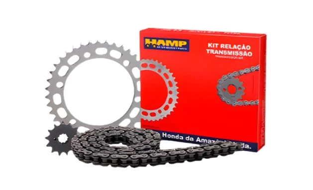 KIT RELAÇÃO LINHA CG 160