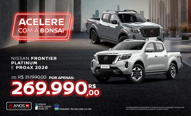 Platinum AT 4X4 - Nissan Frontier Platinum 2026 e Nissan Frontier PRO-4X 2026