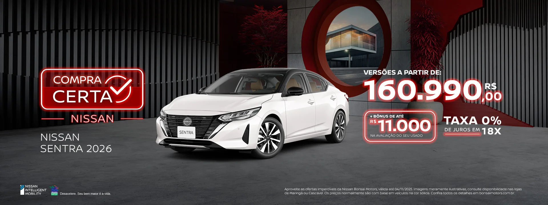 Seu Nissan 0km está na Bonsai Motors