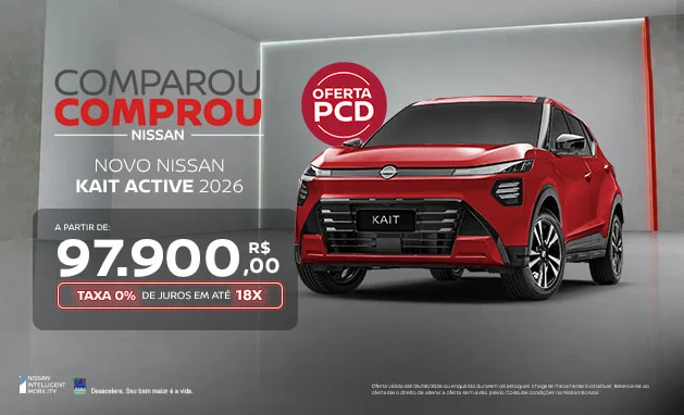 Novo Nissan KAIT Active PCD 2026 em Oferta | Nissan Bonsai