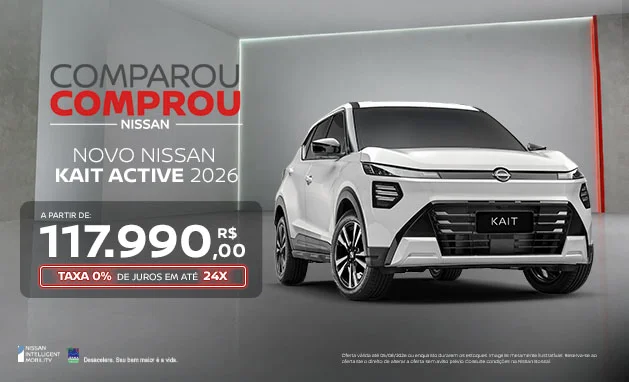 Active  - Novo Nissan KAIT Active 2026 em Oferta | Nissan Bonsai