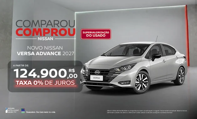 1.6 Advance CVT - Novo Nissan Versa Advance 2027 em Oferta | Nissan Bonsai