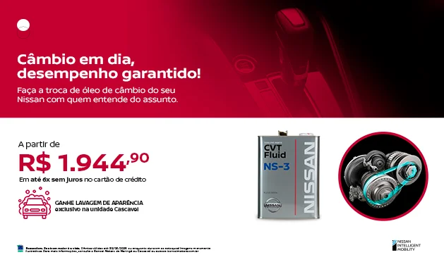 2.0 Advance CVT 2026 - Câmbio em dia, desempenho garantido!
2.0 Advance CVT 2026 - Câmbio em dia, desempenho garantido!