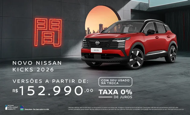 Active CVT - Novo Nissan Kicks 2026 Active CVT - Novo Nissan Kicks 2026
