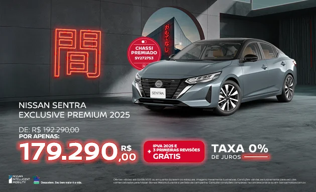 Exclusive CVT Int. Premium - Nissan Sentra Exclusive Premium 2025 Exclusive CVT Int. Premium - Nissan Sentra Exclusive Premium 2025