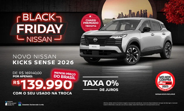 Sense 2026 - Novo Nissan Kicks 2026 