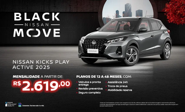 Active Plus CVT 2025 - Nissan Kicks Play Active Plus por assinatura Move 