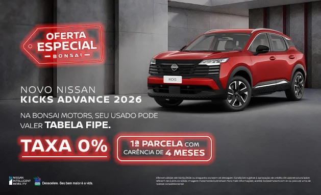 Advance 2026 - Novo Nissan Kicks Advance 2026
