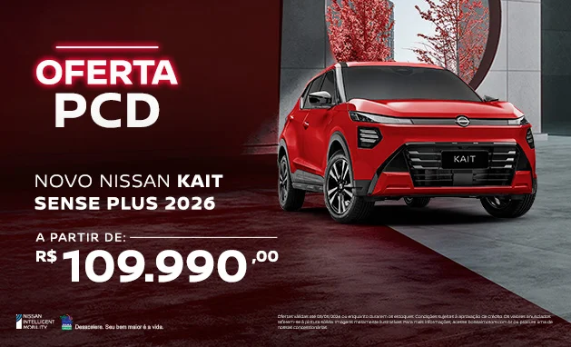 Sense Plus 2026 - NOVO NISSAN KAIT SENSE PLUS 2026 – PCD
