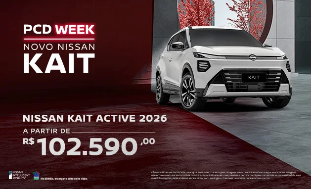 Active 2026 - Novo Nissan Kait 2026 PCD – Lançamento