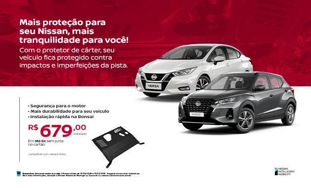 2.0 Advance CVT 2026 - Protetor de Cárter Nissan 2.0 Advance CVT 2026 - Protetor de Cárter Nissan