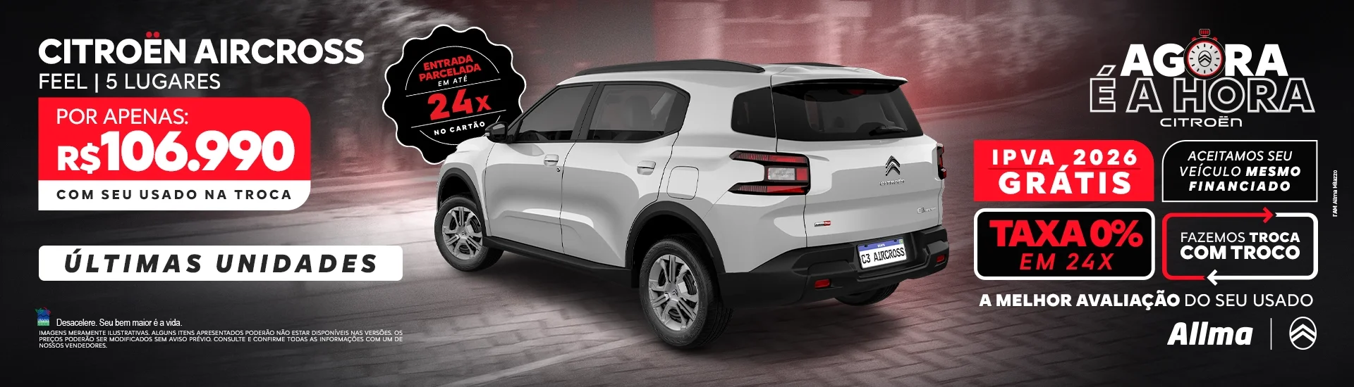 Novo Aircross 5 lugares