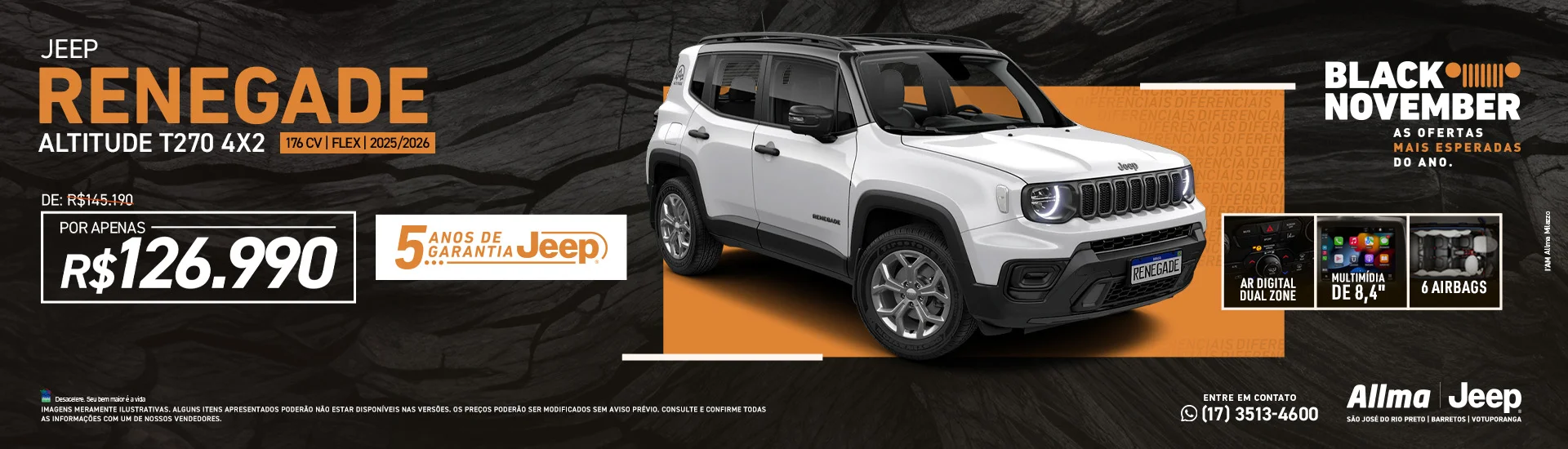 Jeep Renegade Altitude T270 4x2  176 cv | Flex | 2025/2026