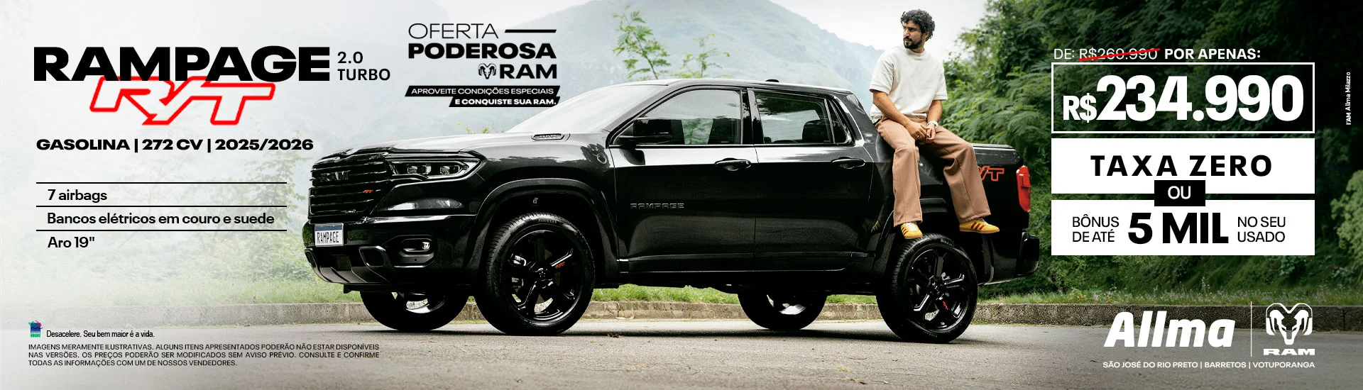 Nova Rampage R/T 2.0 Turbo  Gasolina | 272 cv | 2025/2026