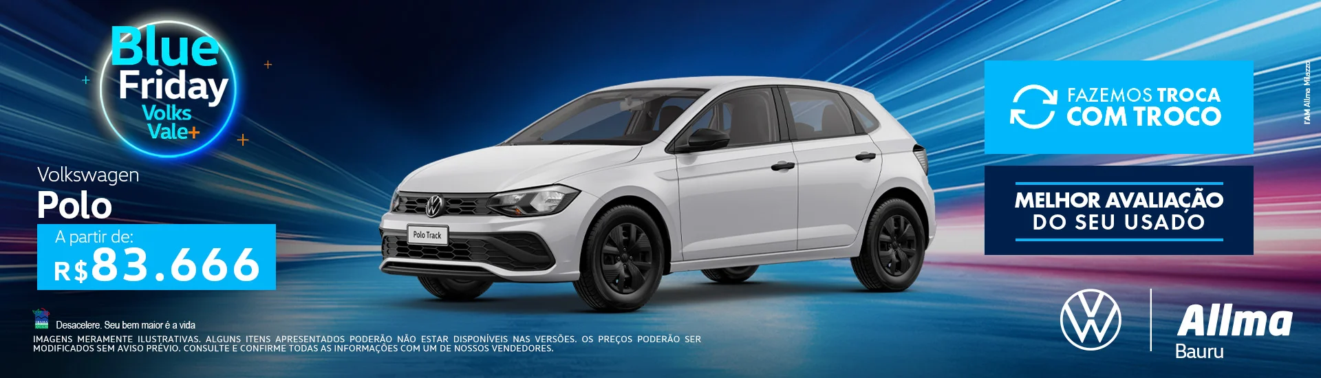 Polo Track Track 2026 Oferta Allma VW A PARTIR DE R$ 83.666,00