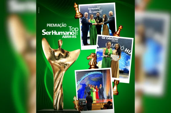 No dia 27 de novembro, a Alvorada subiu ao palco da ABRH/RS para receber oficialmente o Prêmio TOP Ser Humano 2025 pelo projeto “Performance de Alto Impacto: Liderança em Movimento”