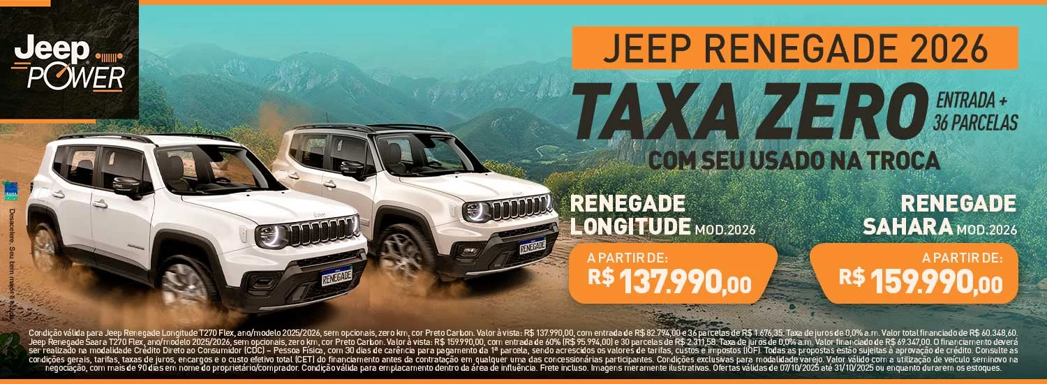 Jeep Power - Renegade Longitude e Sahara