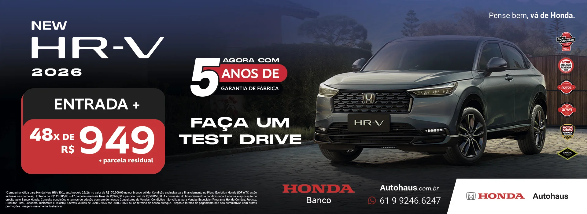 New HR-V 5 anos