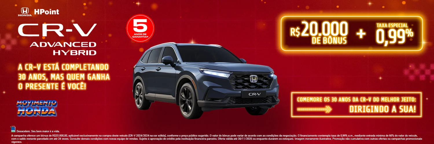 CR-V com Condições Especiais