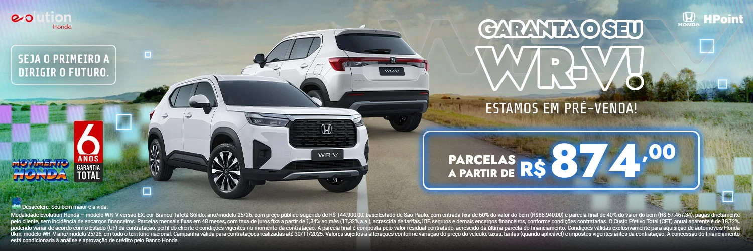 WR-V no Plano Evolution