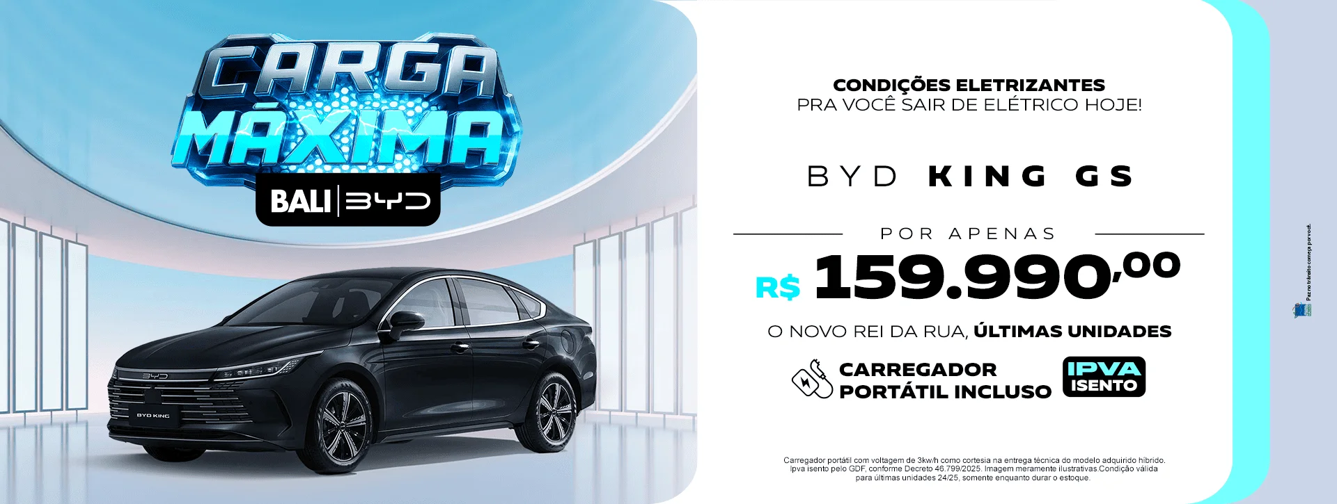 Carga Máxima Bali BYD - King GS