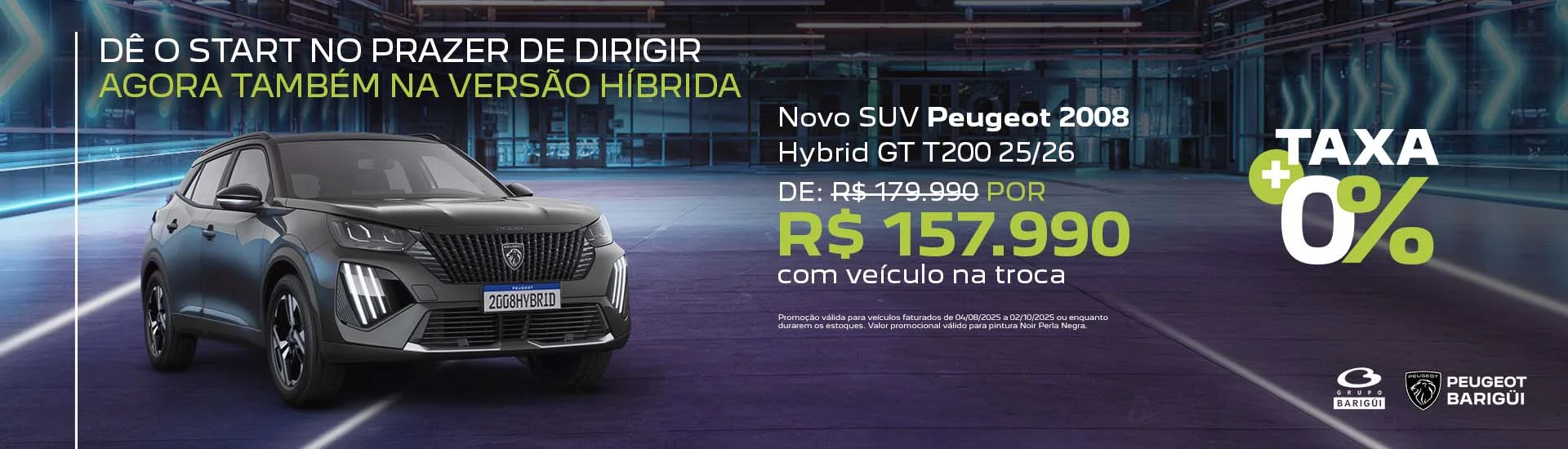 NOVO SUV 2008 GT T200 HYBRID 2025/2026