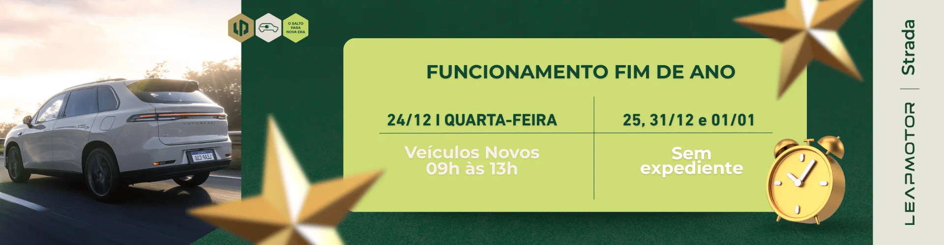 HORÁRIO DE FUNCIONAMENTO FIM DE ANO