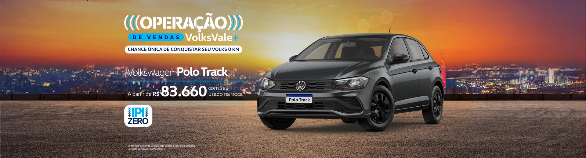 POLO TRACK COM PREÇO A PARTIR DE R$83.660,00. É MUITO DESCONTO EM UM CARRO TÃO BOM!