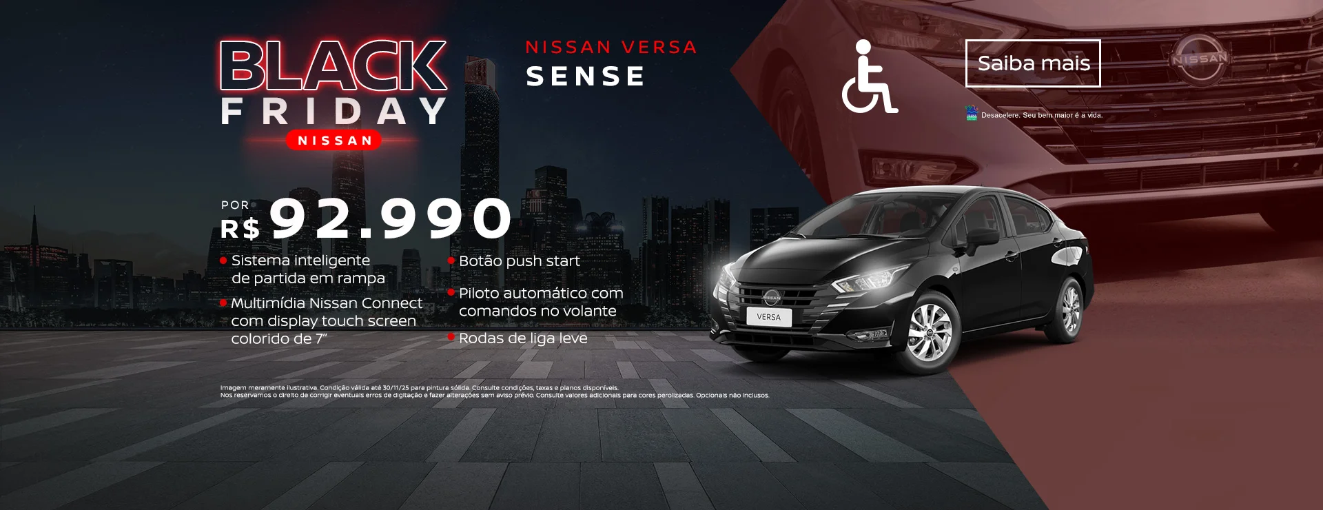 Nissan Versa 2026 de uma forma única.