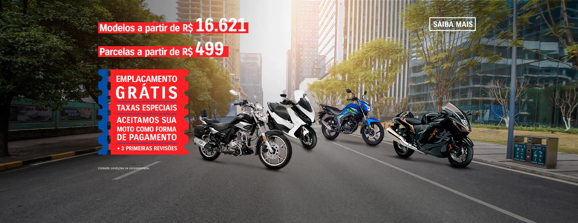 Só Comeri Suzuki Motos Parcelamos em até 21x no cartão