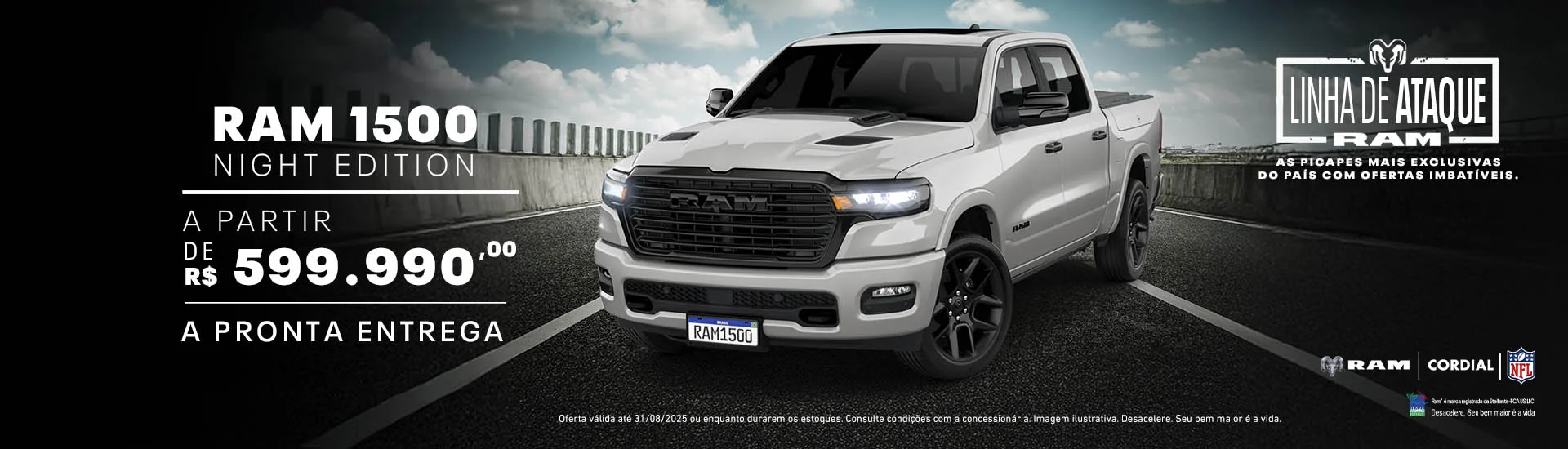 Ram 1500 Night Edition A partir de R$599.990,00