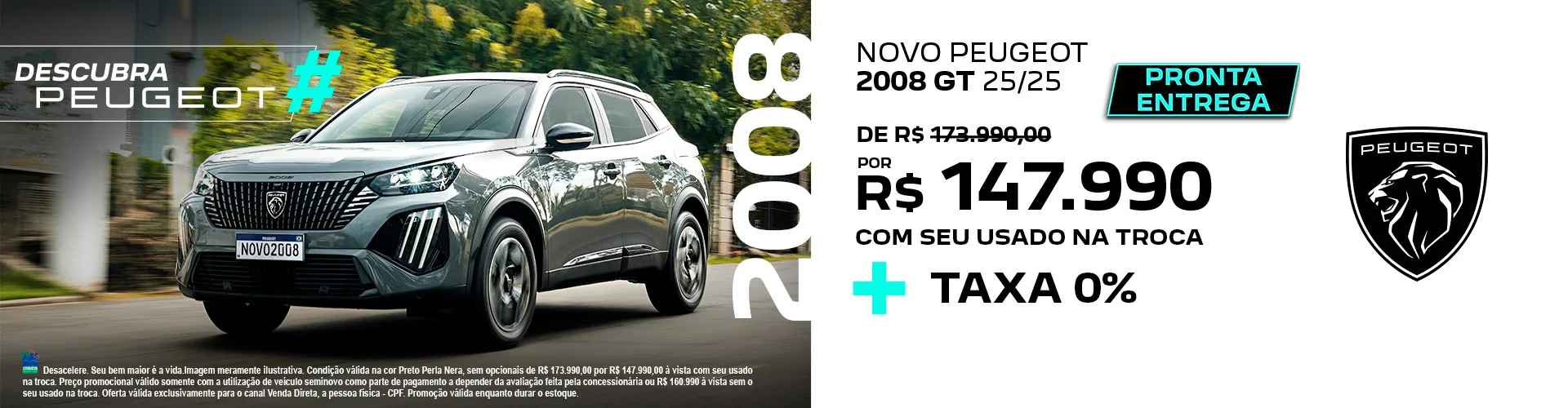 NOVO PEUGEOT 2008 GT