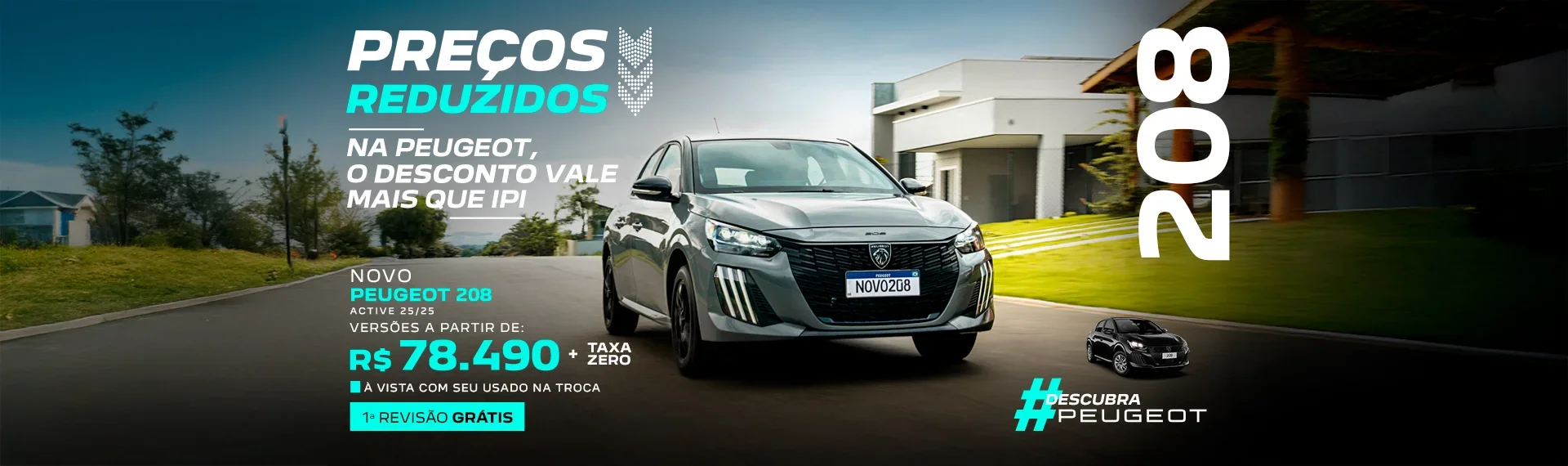 DDM Varejo Peugeot Descubra IPI reduzido 208