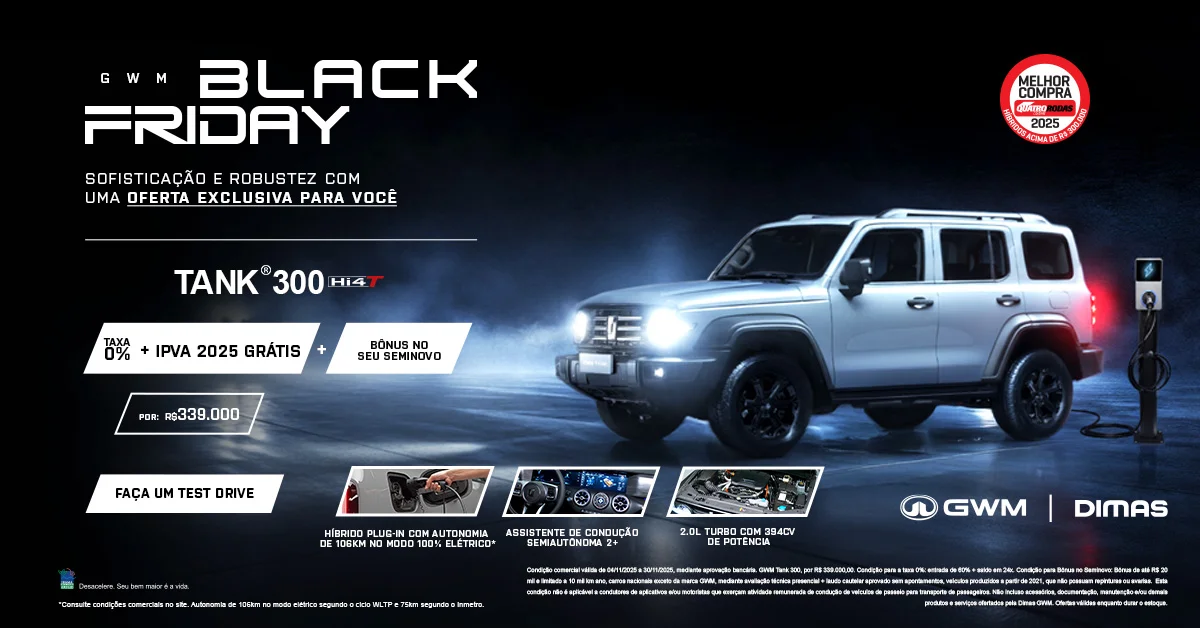 Oferta de Black Friday Dimas GWM