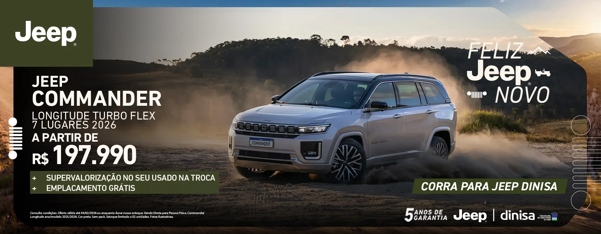 OFERTA_JEEP%20COMMANDER%20LONGITUDE%20TURBO%20FLEX%207%20LUGARES%202026_DINISA_1920x750