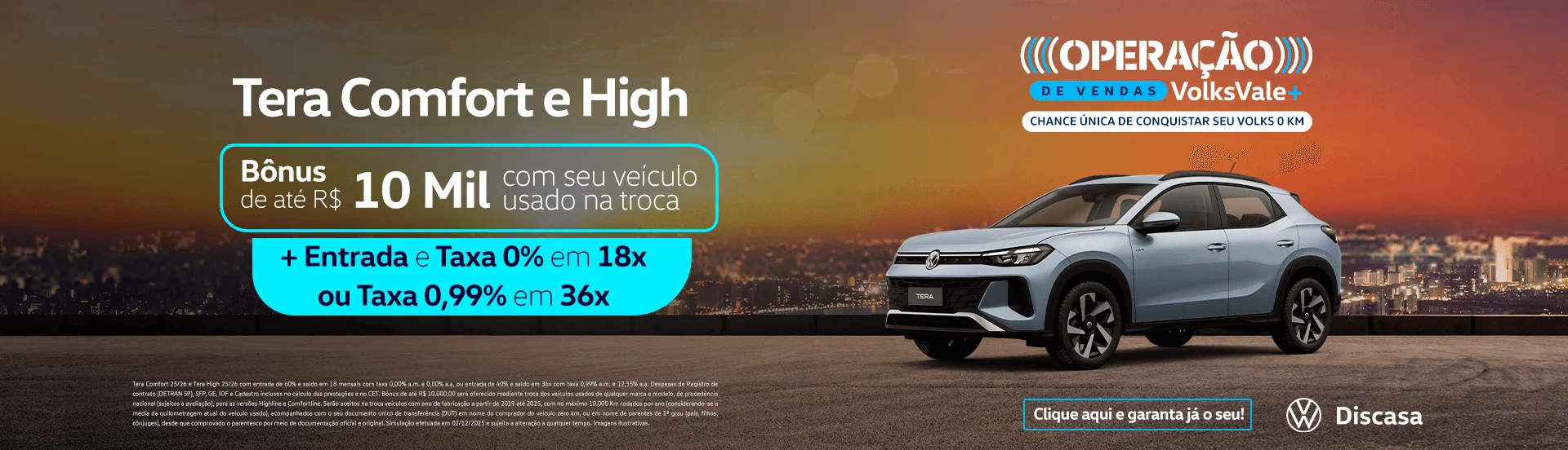 As melhores ofertas no mês de dezembro você só encontra aqui na Discasa conquista seu Tera com benefícios imperdíveis!