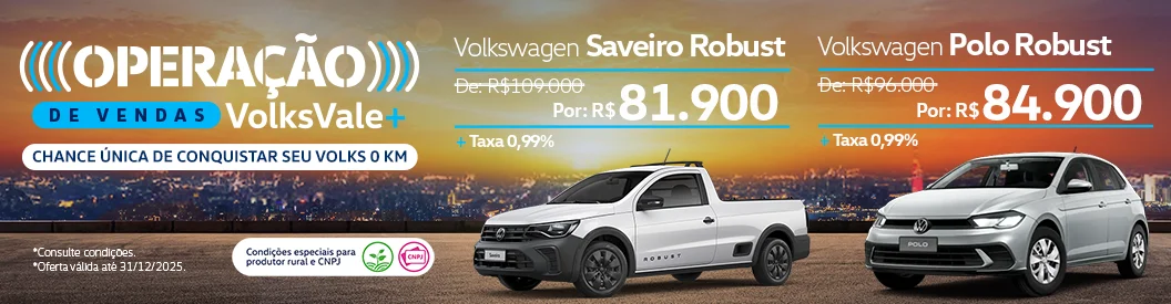 Operação de Vendas Volks Vale+