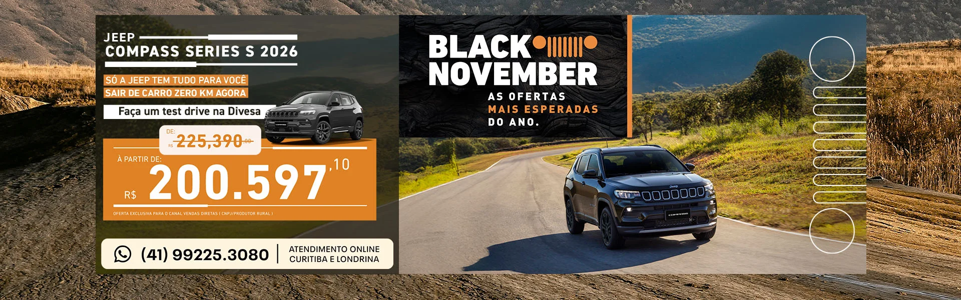 Jeep Compass é na Divesa