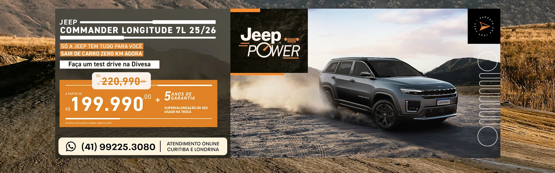 Jeep Commander é na Divesa