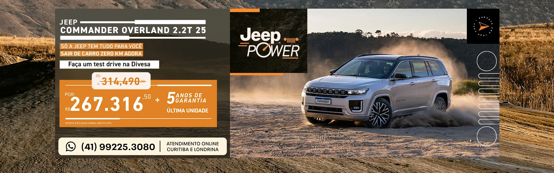 Jeep Commander é na Divesa
