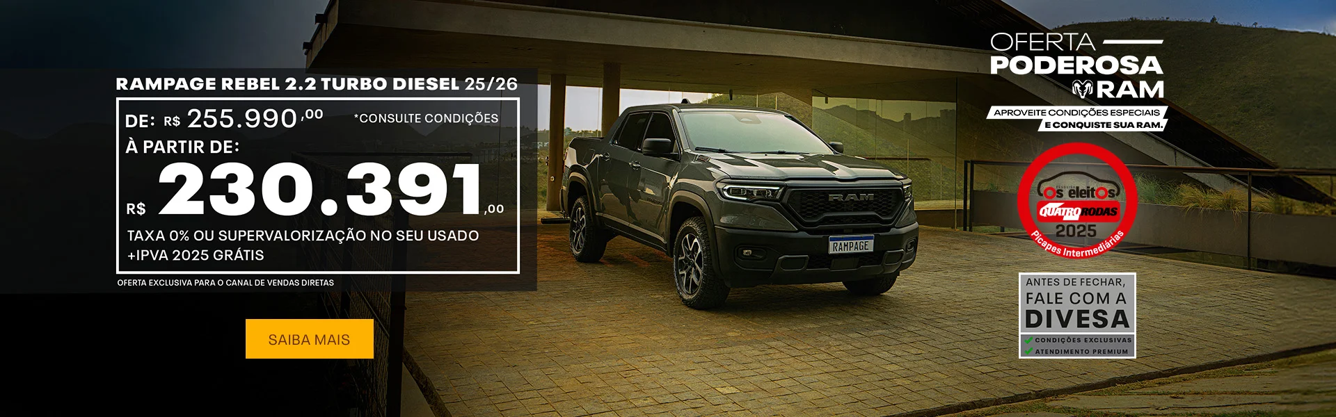 Linha Rampage é na Divesa