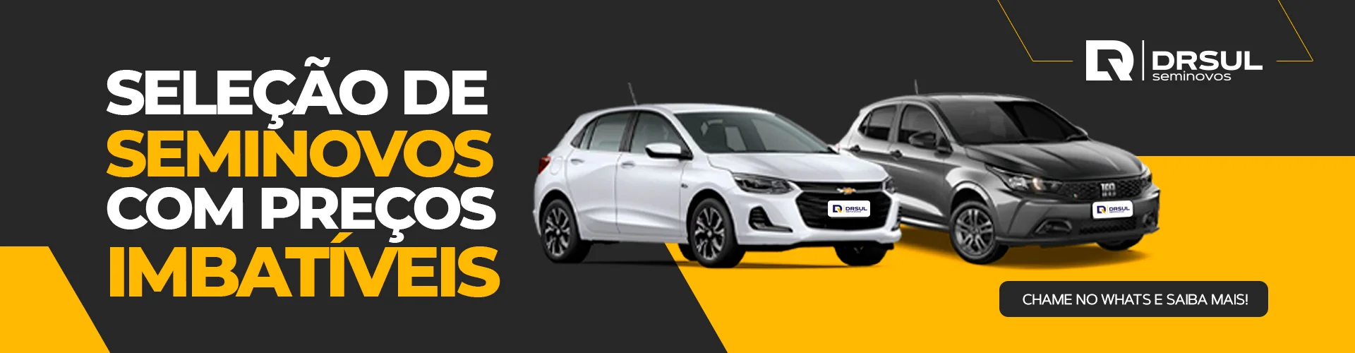 Atualização Banners site carros na serra | DRSUL Seminovos