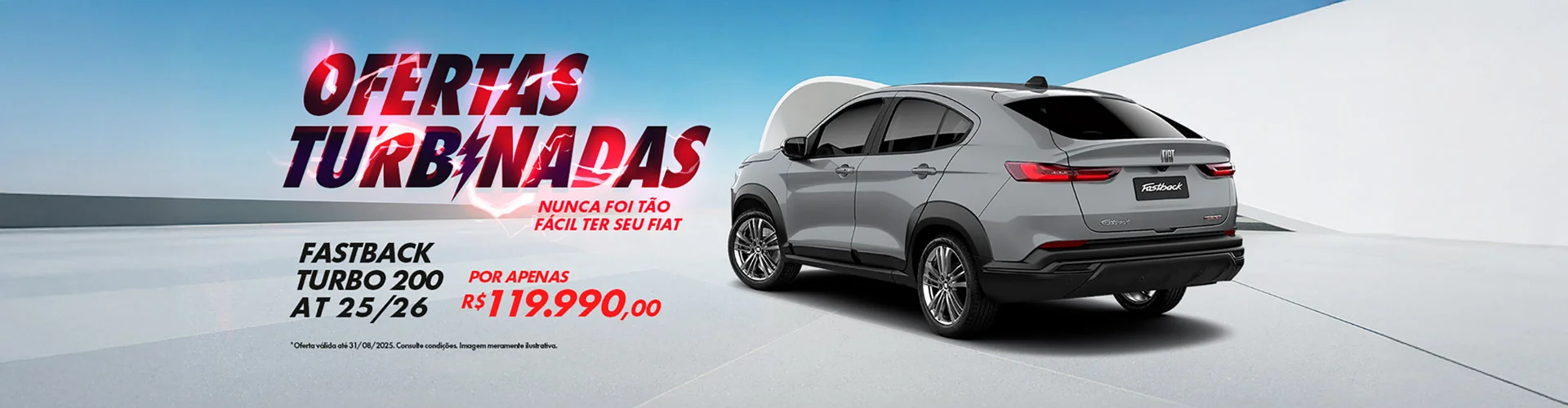Ofertas Turbinadas Agosto | DFSUL FIAT Fastback 200 AT