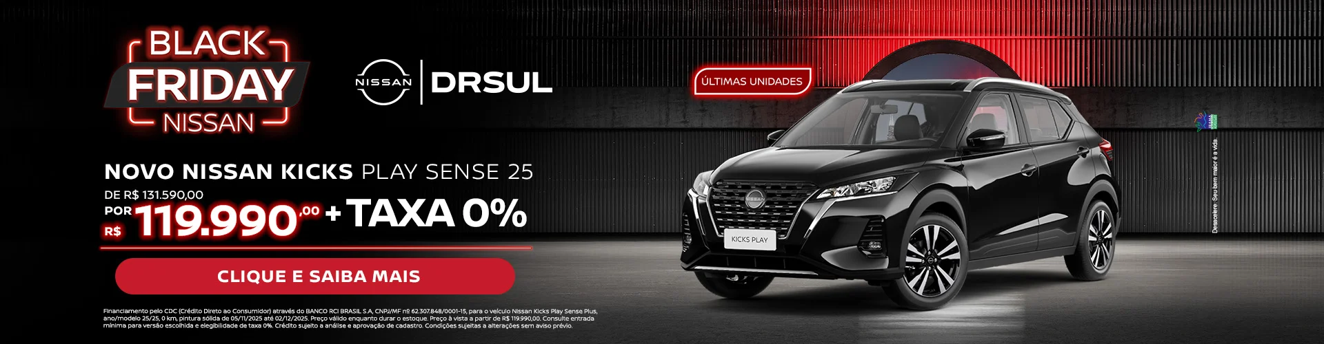 Ofertas Black Friday Novembro | DRSUL Nissan