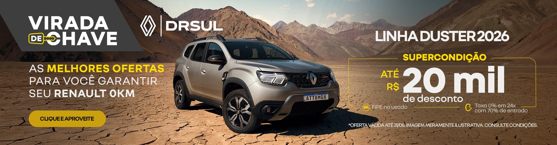 Ofertas Agosto | DRSUL RENAULT DUSTER RS